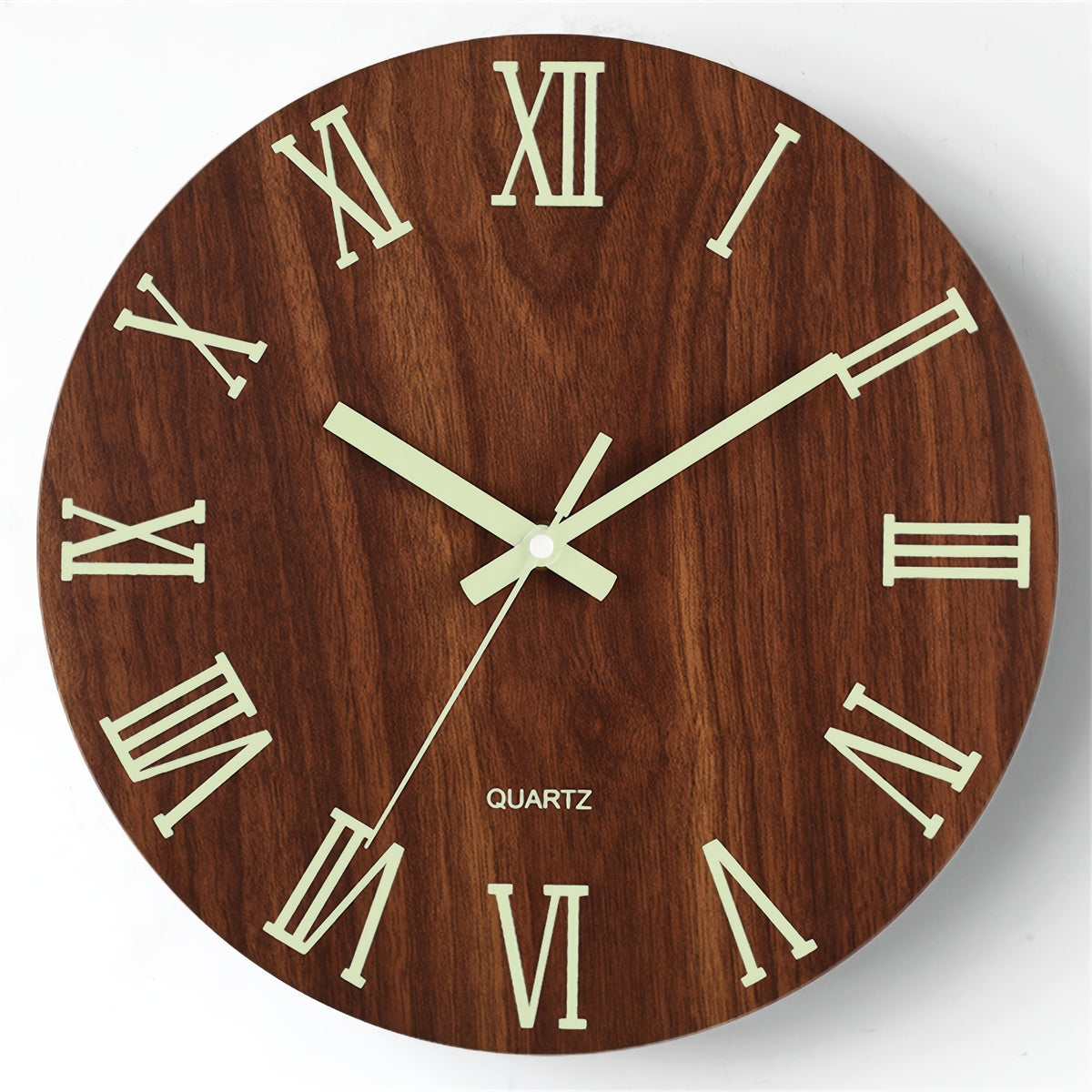 Horloge Murale Lumineuse Noyer Silencieuse