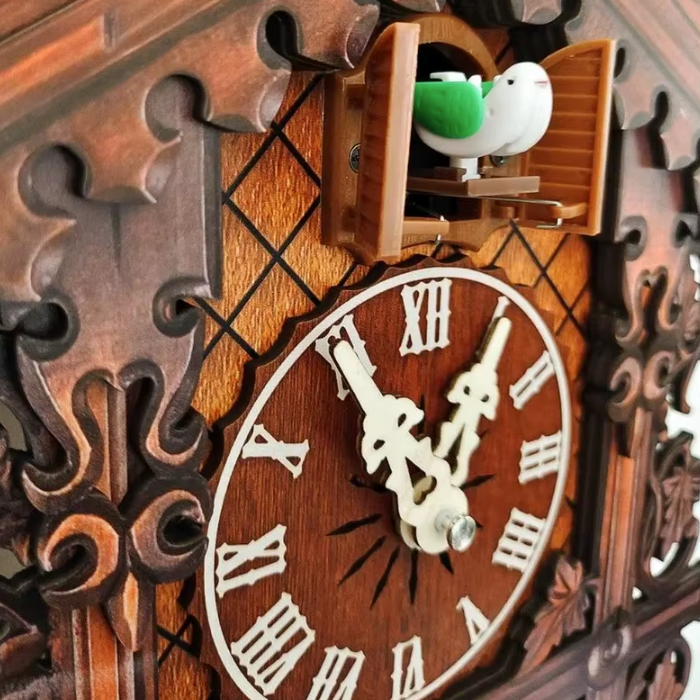 Horloge Coucou Murale avec Pendule Sonore et Finition UV — 2 Déclinaisons