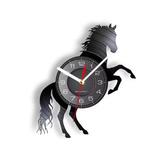 Horloge Murale Circulaire en Disque Vinyle Recyclé