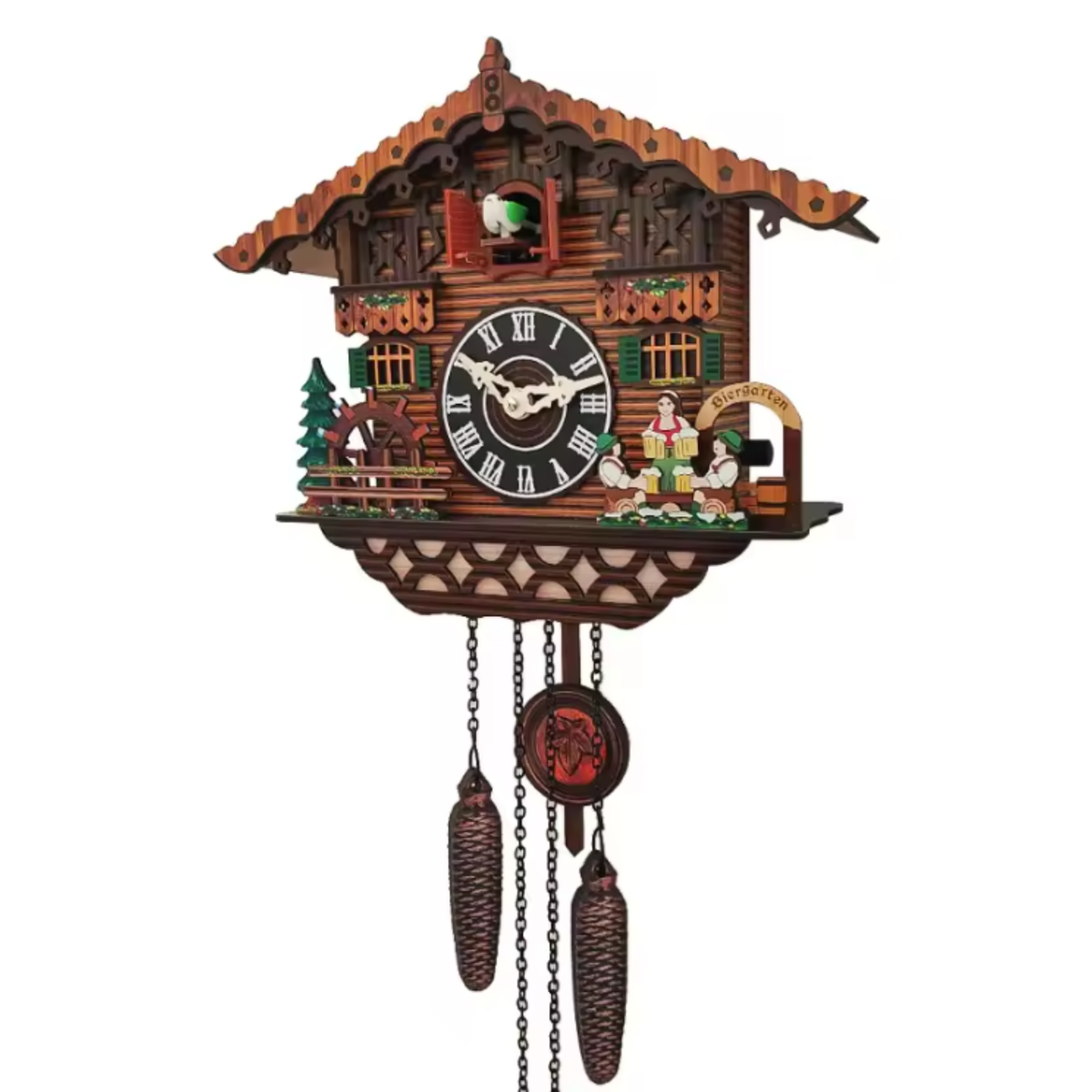 Horloge Coucou Murale avec Pendule Sonore et Finition UV — 2 Déclinaisons