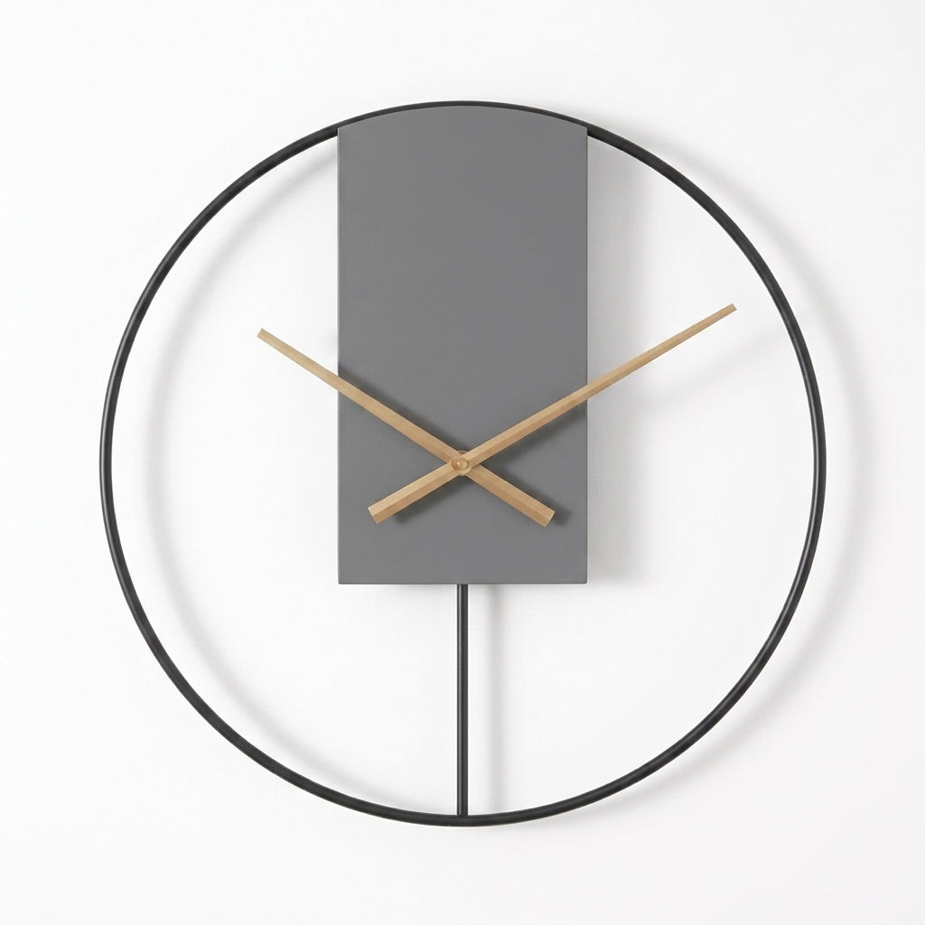 Horloge Murale Moderne Ronde Minimaliste Silencieuse en Acrylique