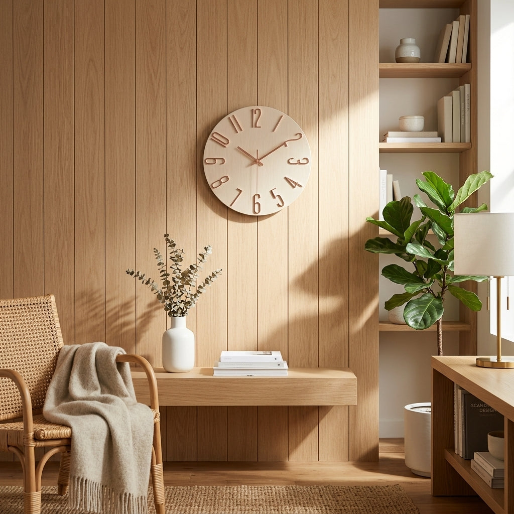 Horloge Murale Moderne Ronde Silencieuse Minimaliste 30 cm