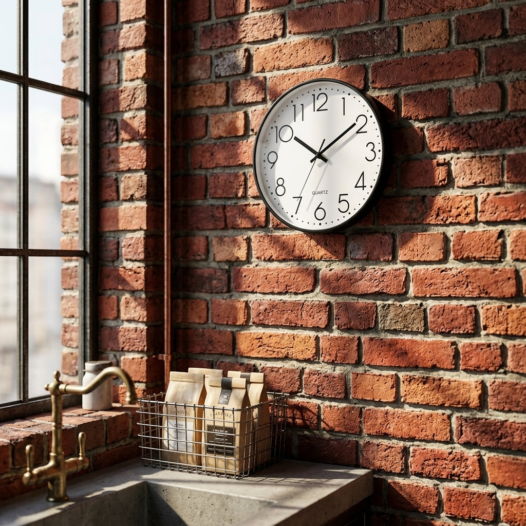 Horloge Murale Moderne Minimaliste à Quartz Silencieuse