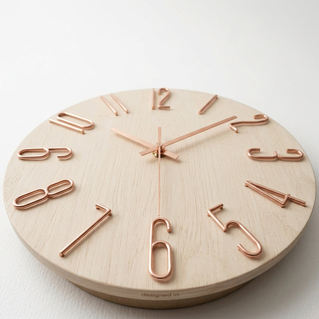 Horloge Murale Moderne Ronde Silencieuse Minimaliste 30 cm