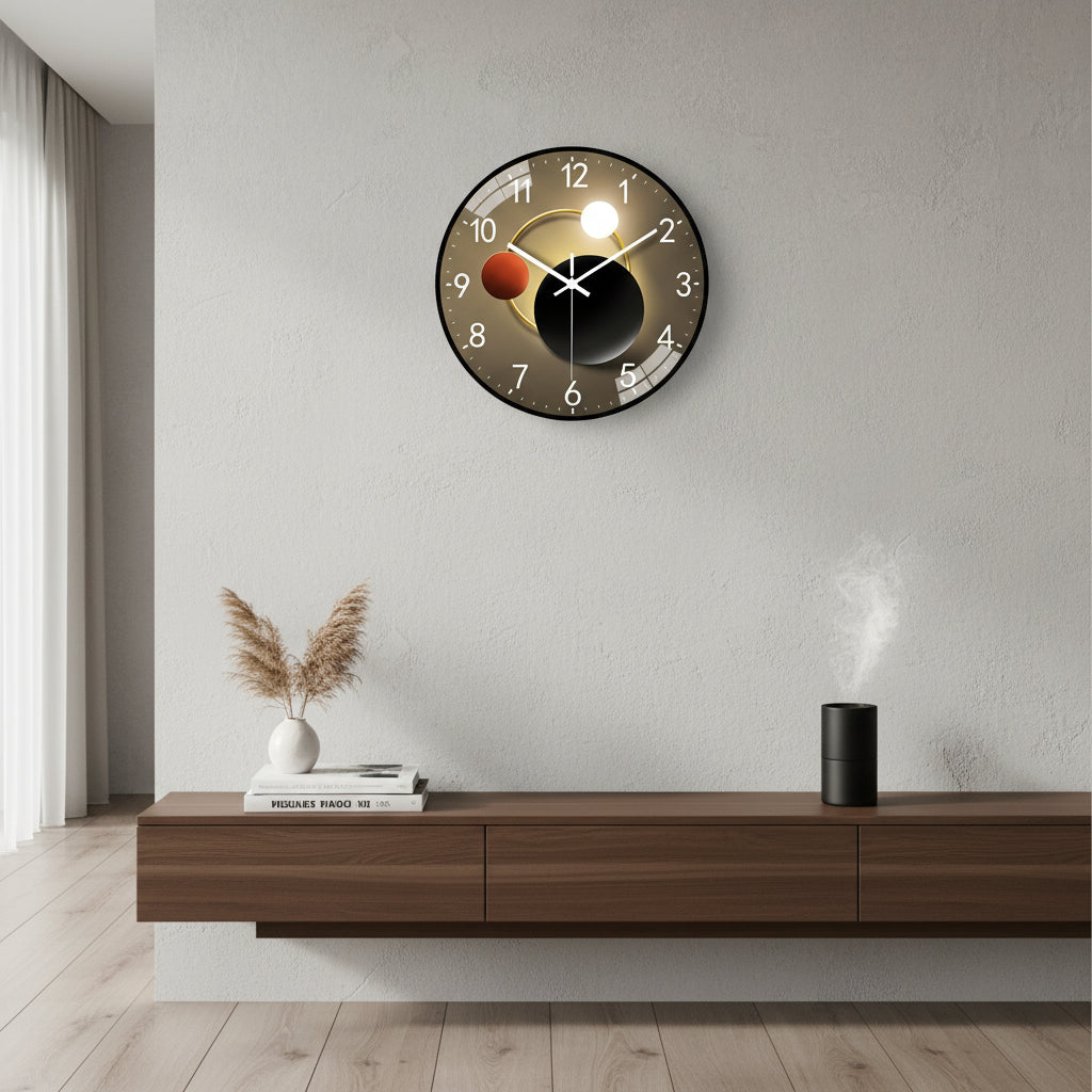 Horloge Murale Moderne Décorative en Verre