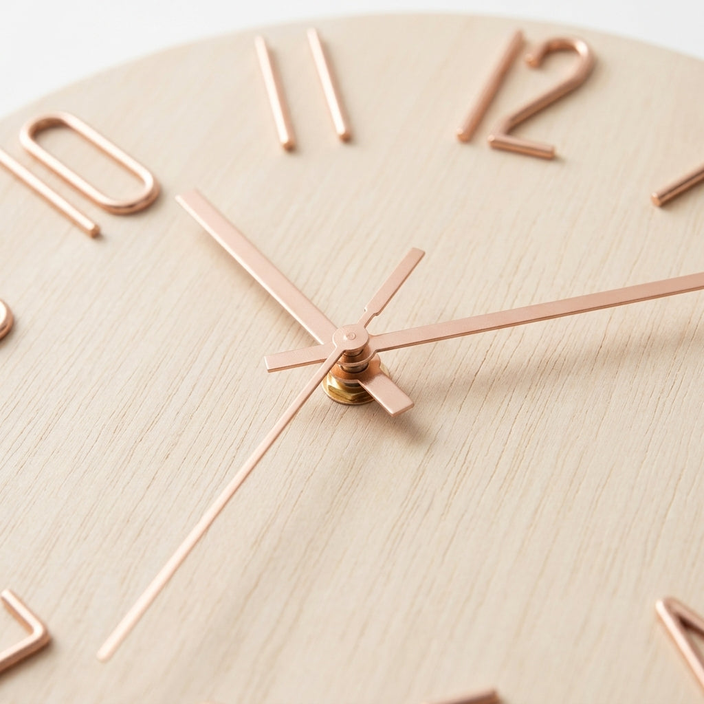 Horloge Murale Moderne Ronde Silencieuse Minimaliste 30 cm