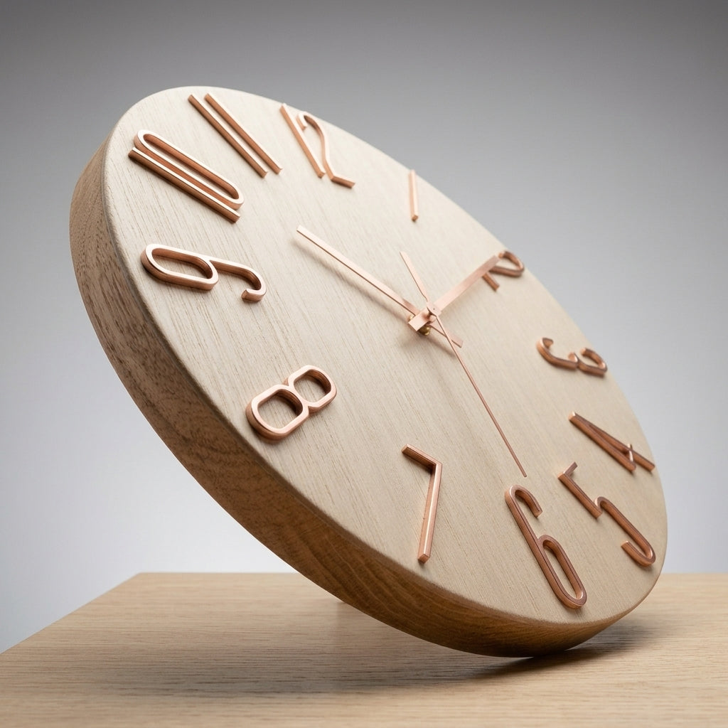 Horloge Murale Moderne Ronde Silencieuse Minimaliste 30 cm