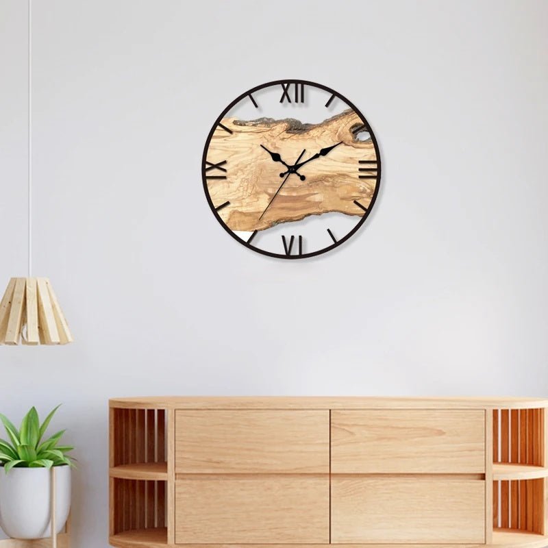 Horloge Murale Ronde Transparente Acrylique Minimaliste