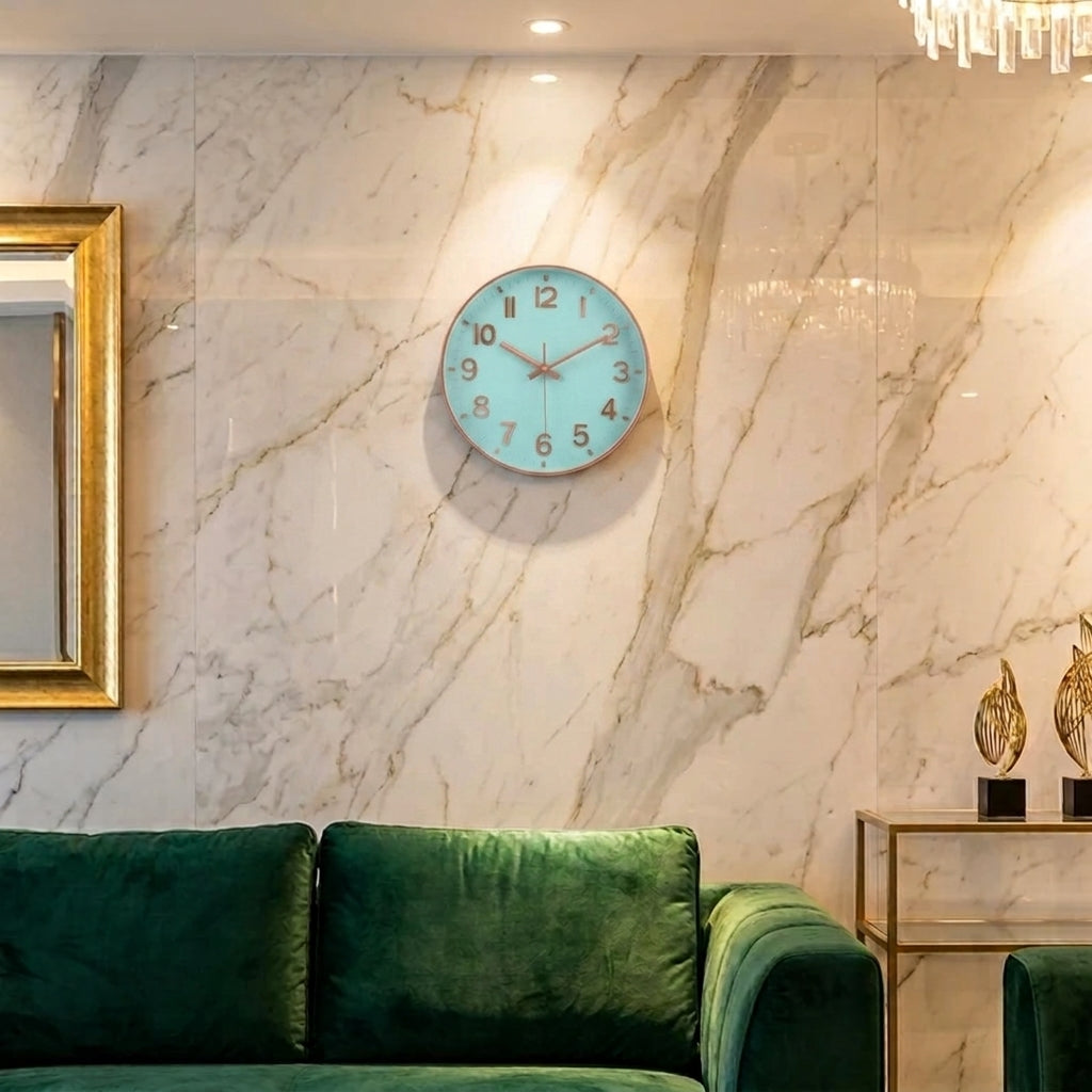 Horloge Murale Ronde Silencieuse à Quartz