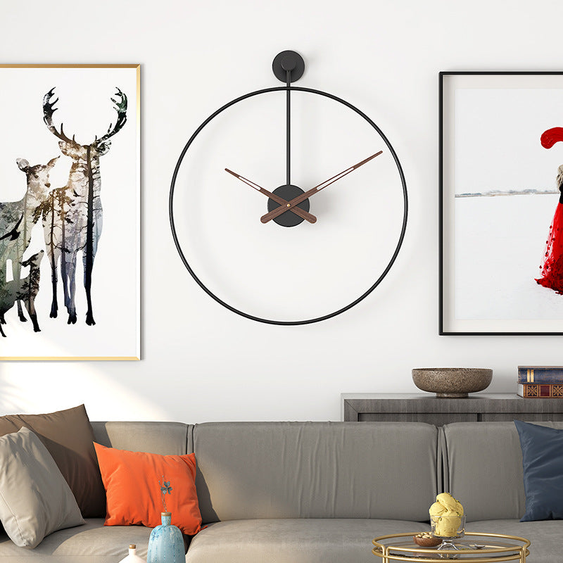 Grande Horloge Murale Moderne Minimaliste Épurée 50 cm