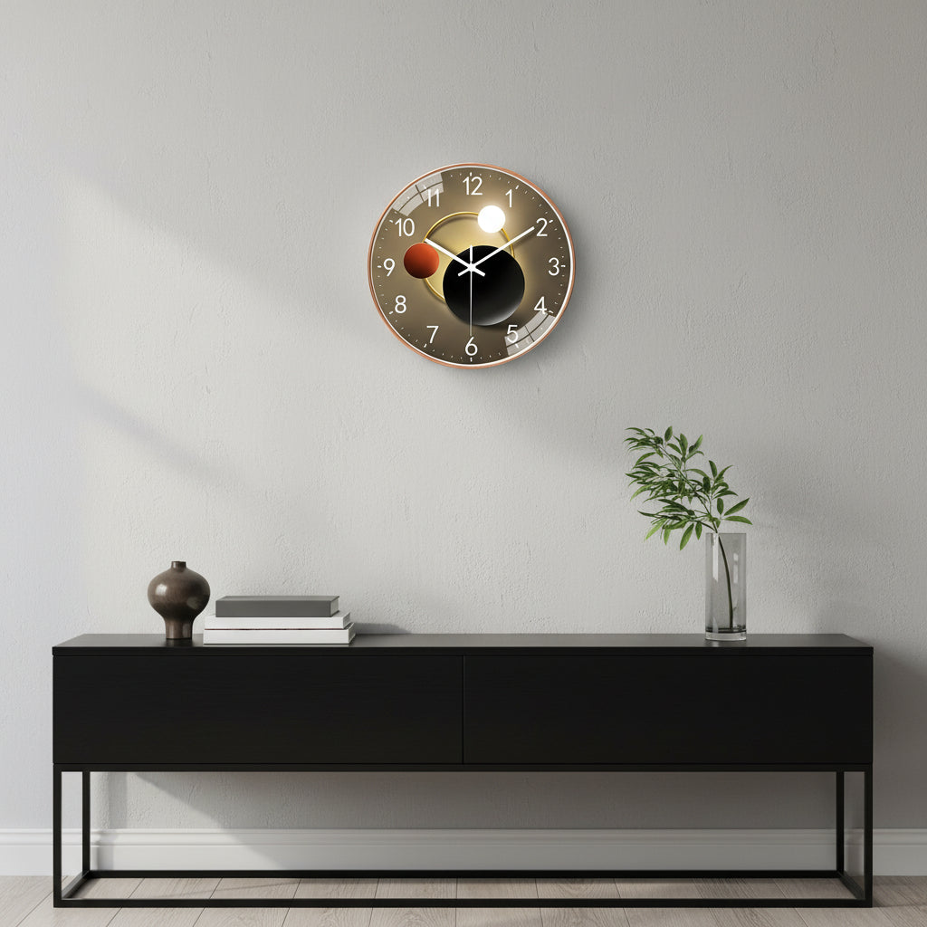 Horloge Murale Moderne Décorative en Verre